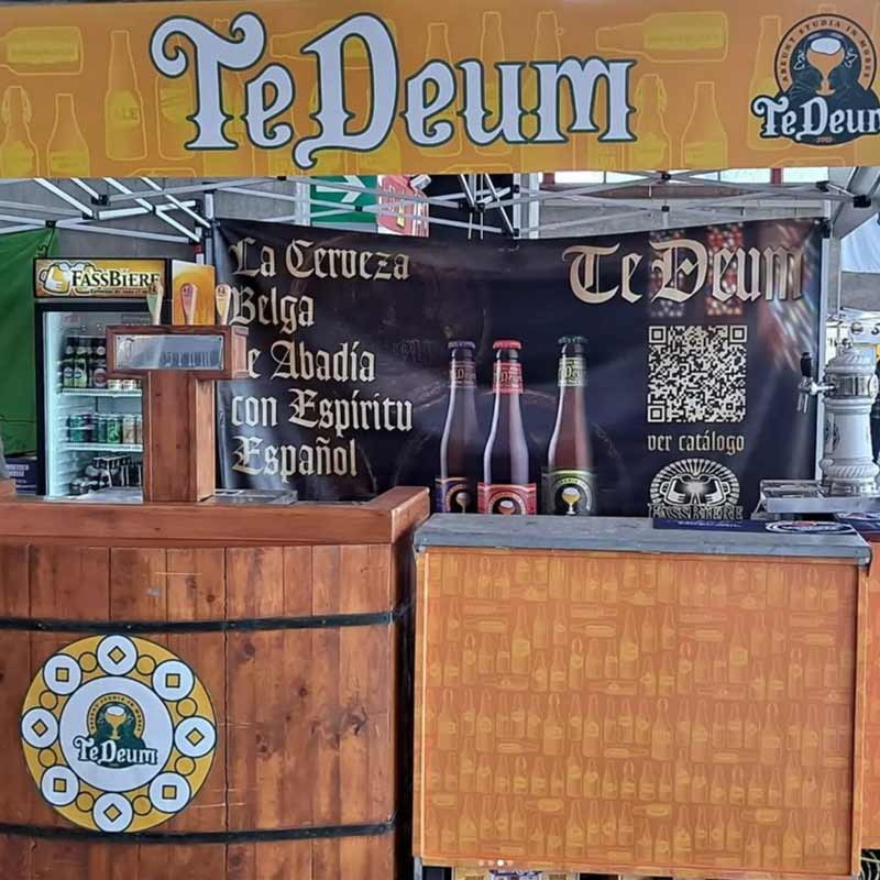 Cervezas Te Deum en el stand 36 de Fassbiere en Beermad #9. Primavera 2023