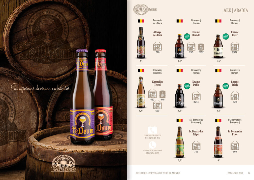 Fassbiere: Cervezas de importación de todo el mundo en catálogo.