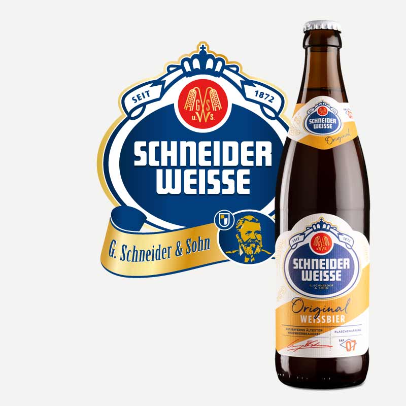 Cervezas alemanas de trigo Schneider Weisseen Fassbiere 