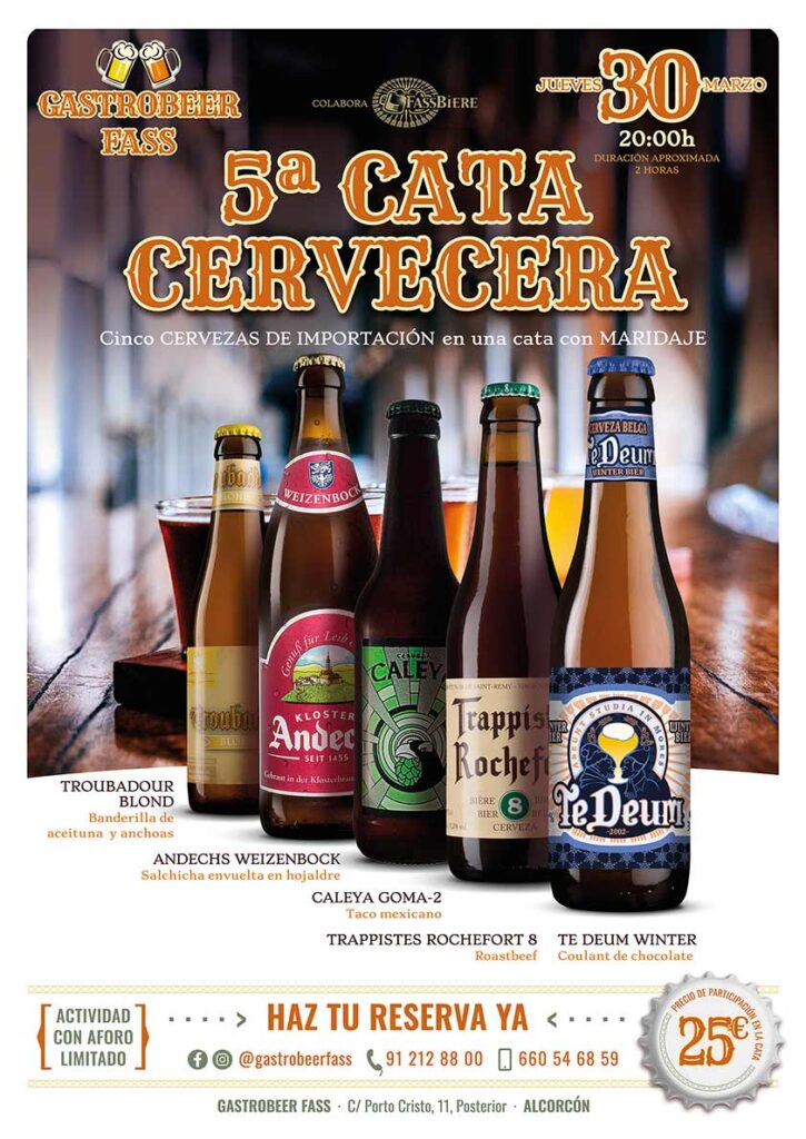 Gastrobeer Fass, Alcorcón: 5ª Cata Cervecera.