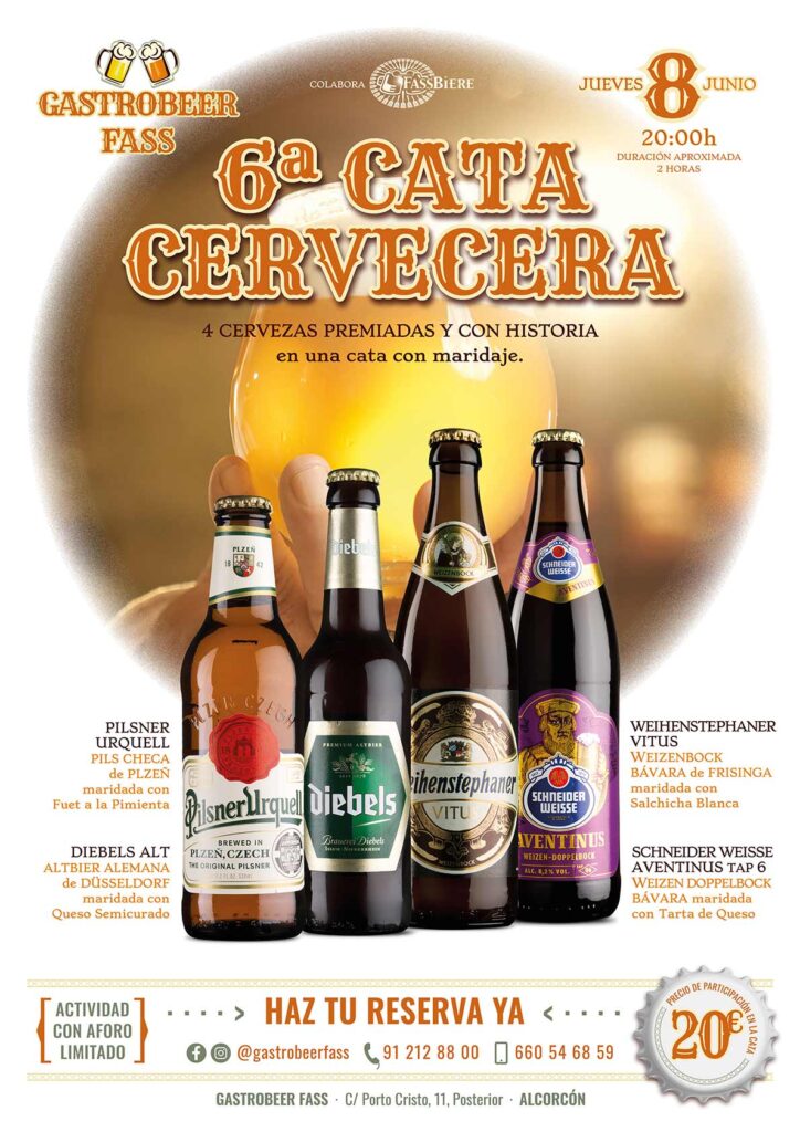 6ª Cata Cervecera en Gastrobeer Fass, Alcorcón.