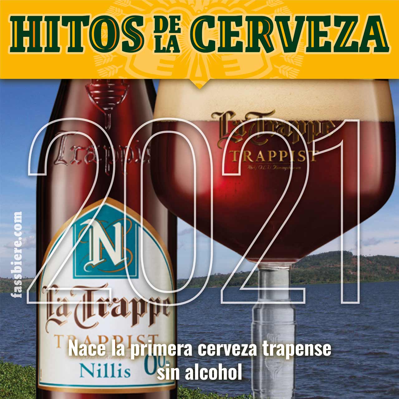 Hitos de la Cerveza en Fassbiere: En 2021 se lanza La Trappe Nillis, la primera cerveza trapense sin alcohol del mundo.