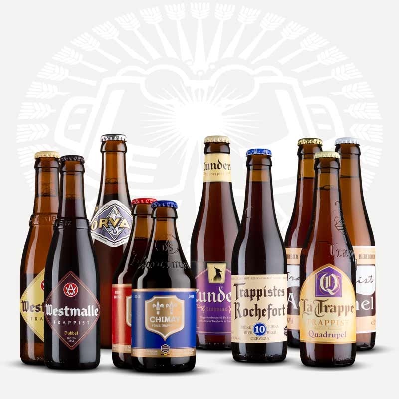 Fassbiere: Cervezas Trapenses Achel, Chimay, Rochefort, La Trappe, Orval, Westmalle y Zundert