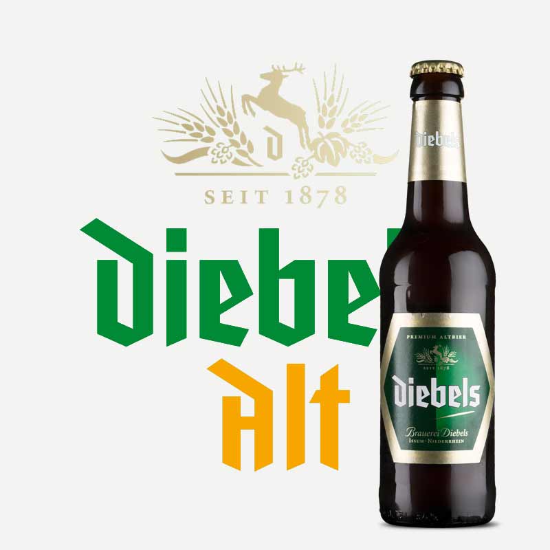 Diebels Alt en Fassbiere; importación de Cervezas internacionales estilo Altbier