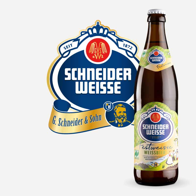 Fassbiere, importación de Cervezas Oktoberfest: Schneider Weisse