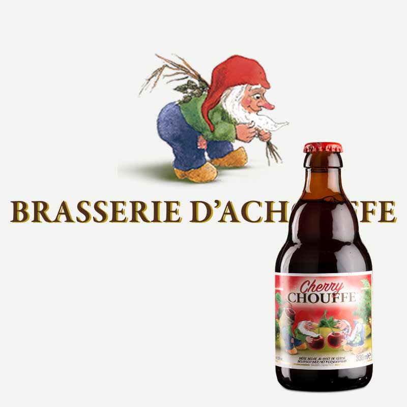 Cherry Chouffe en Fassbiere, importación de Cervezas Ale y Lambic Belgas.