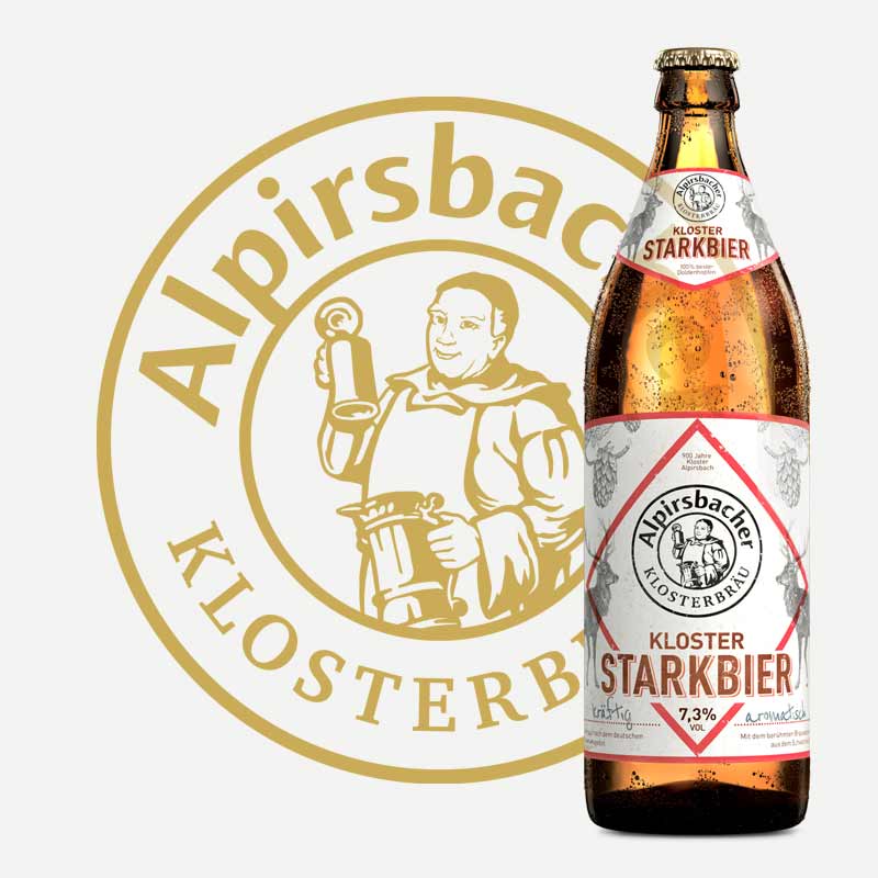 Fassbiere: importación de cervezas alemanas Alpirsbacher Klosterbräu