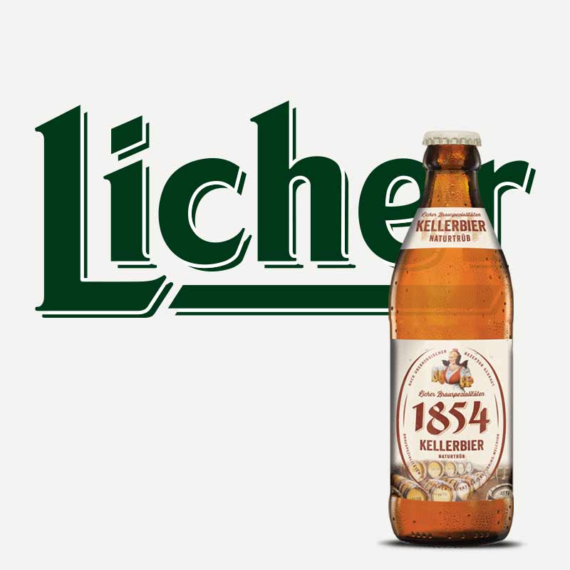 Fassbiere: importación de cervezas alemanas Licher 1854 Kellerbier
