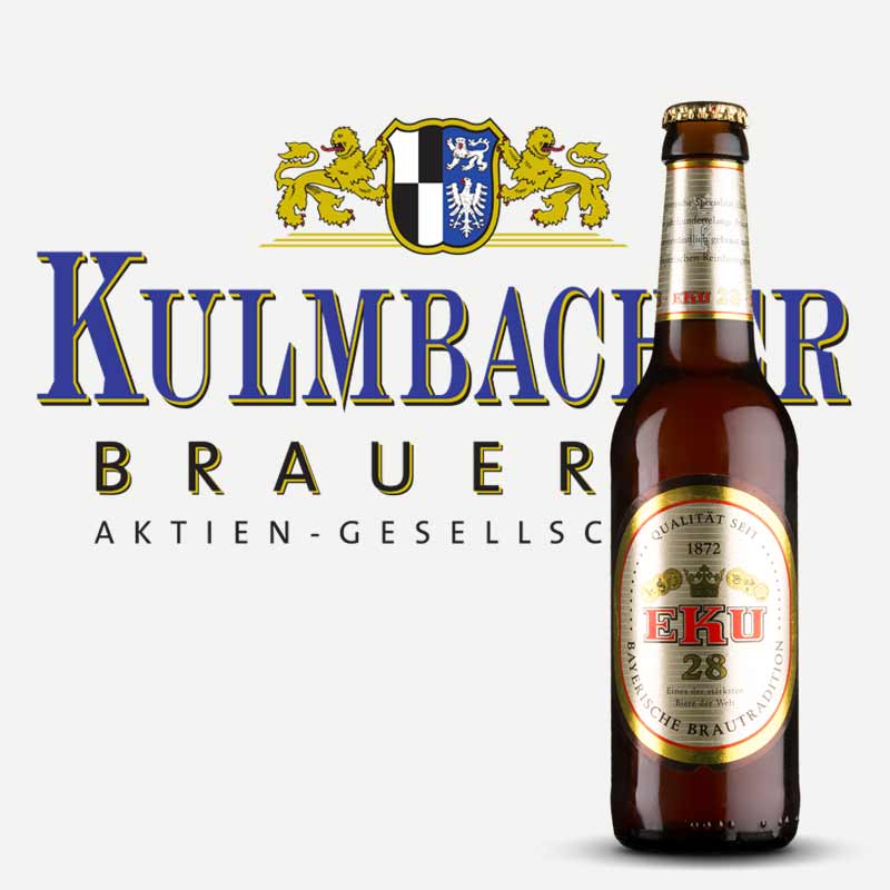 Fassbiere, importación de Cervezas bock EKU de Kulmbacher.