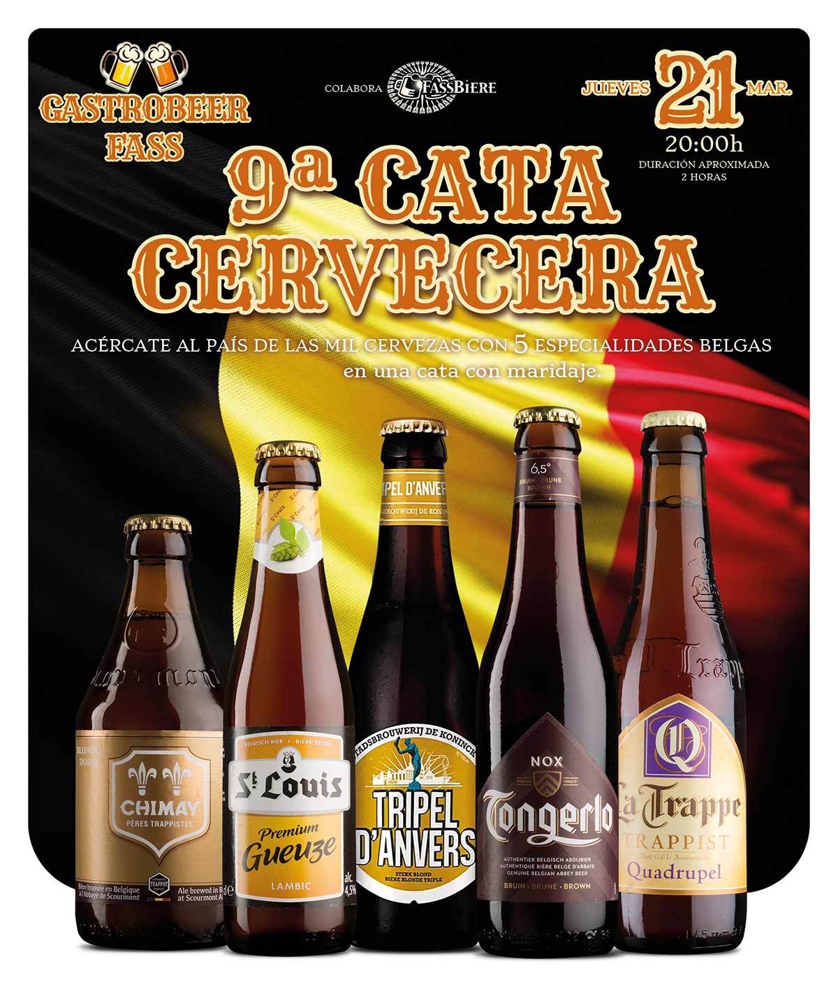 9ª Cata Cervecera Gastrobeer Fass Alcorcon. 21 de Marzo de 2024